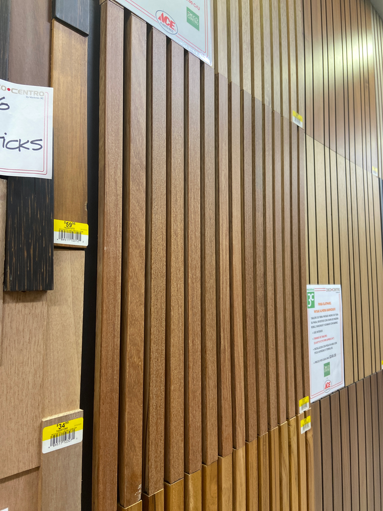 SLAT PANEL CUMARU BARNIZAD 24X96