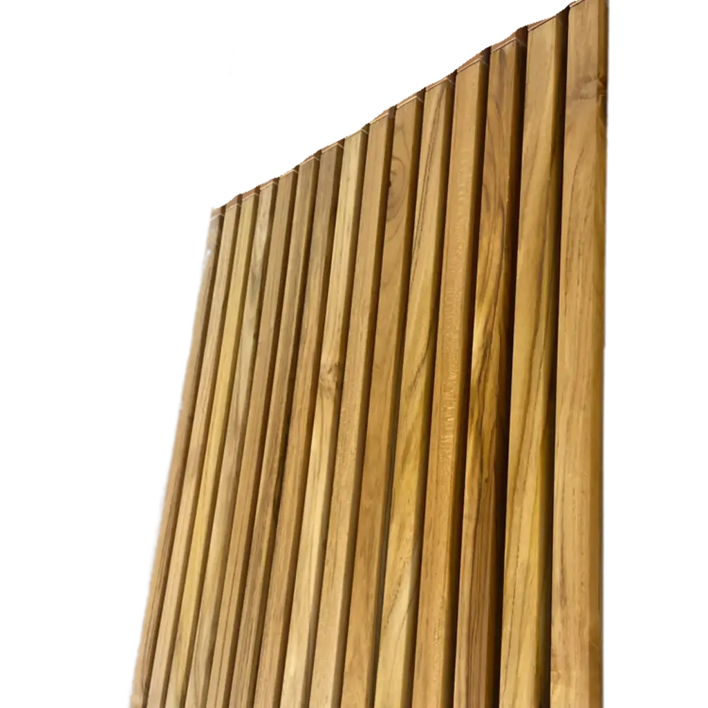 SLAT PANEL TECA BARNIZAD 24X96
