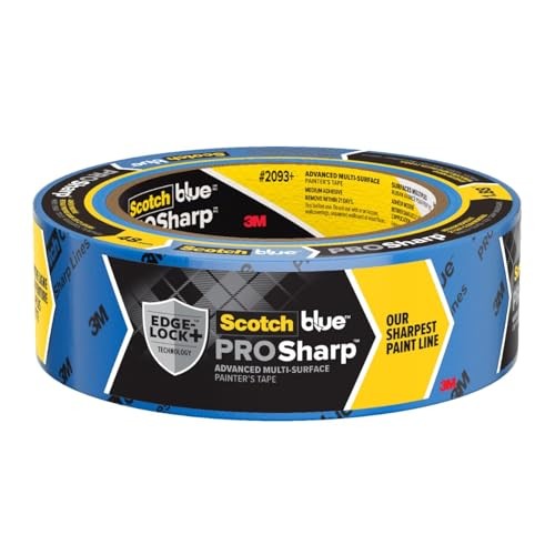 ScotchBlue 1.88" X 60yd Sharp Lines Painters Tape: Industrial Adhesive, Blue, 2 Inch, Painter's Tape