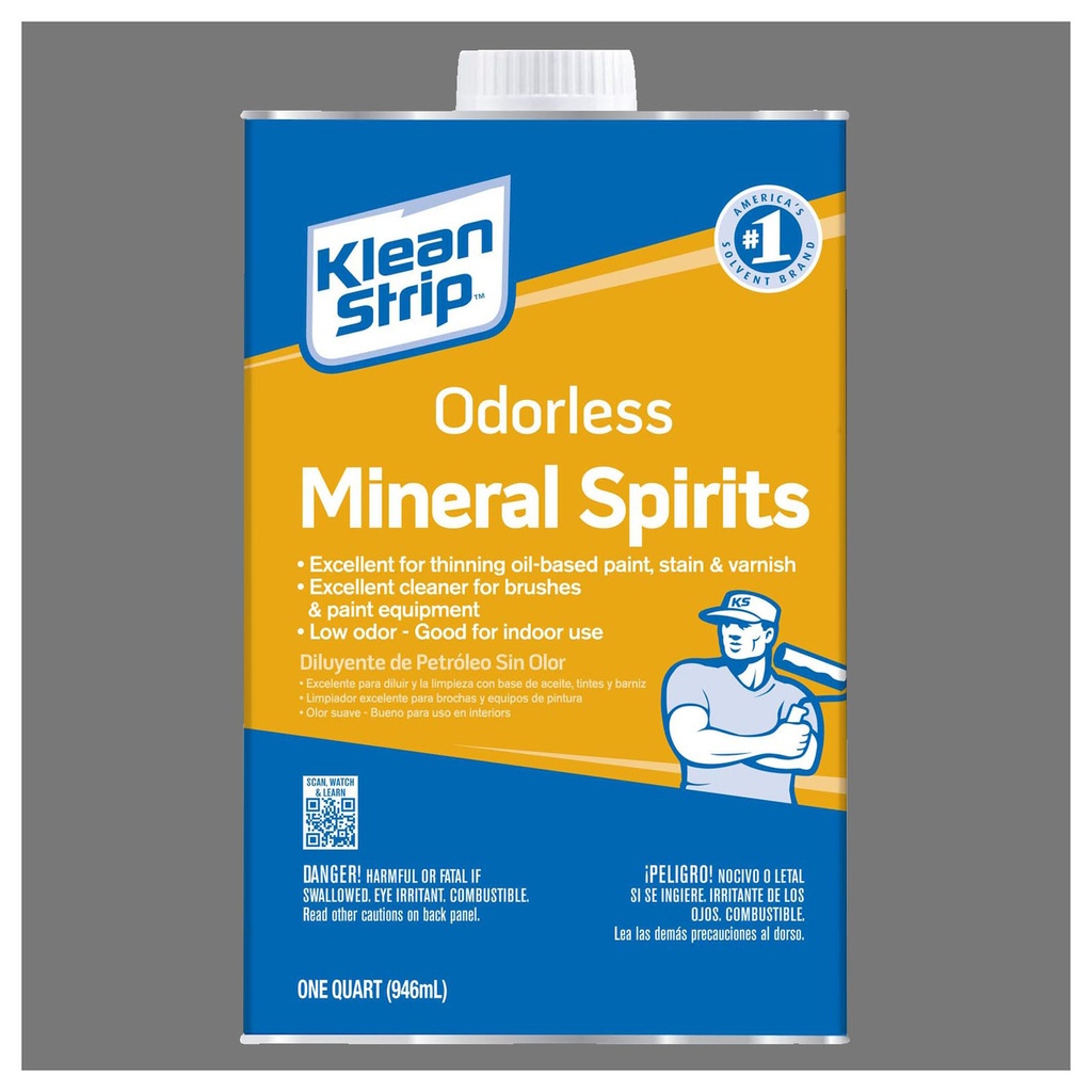 [1438621] Klean Strip Mineral Spirits Paint Thinner 1 Qt