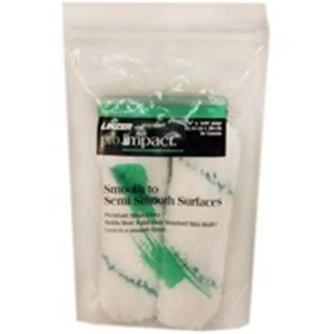 [1458769] Linzer Pro Edge Microfiber 4 in. W X 3/8 in. Mini Paint Roller Cover 2 Pk