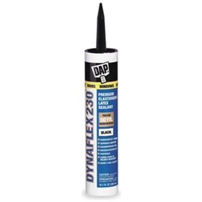 DAP DYNAFLEX 230 Black Silicone Door, Trim and Window Sealant 10.1 Oz.
