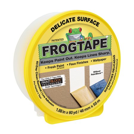 FrogTape 1.88 in. W X 60 Yd L Yellow Low Strength Painter's Tape 1 Pk