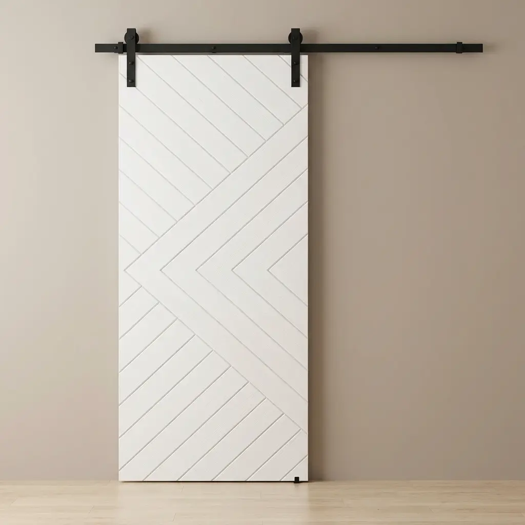 BARNDOOR KIT "BREMEN"WHITE 36X84