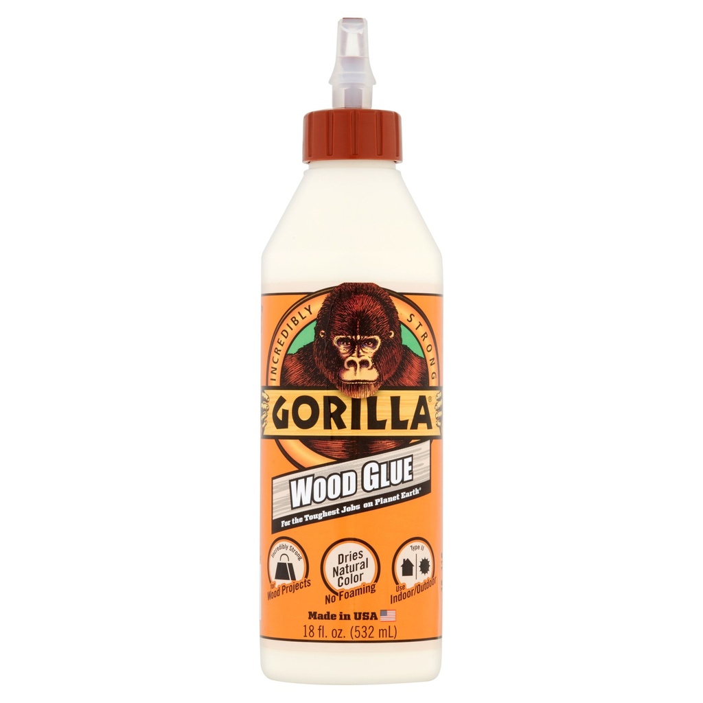 Gorilla Light Tan Wood Glue 18 Oz