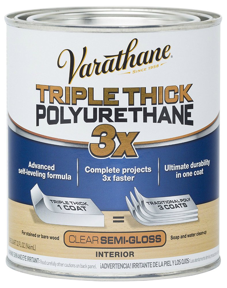 [1615095] Varathane Clear Semi-Gloss Polyurethane 1 Qt.