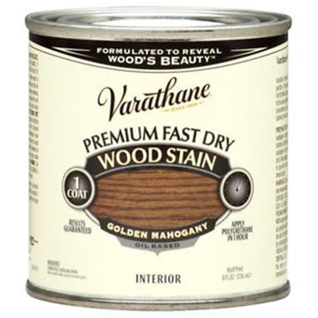 Varathane Premium Fast Dry Semi-Transparent Golden Mahogany Wood Stain 0.5 Pt.
