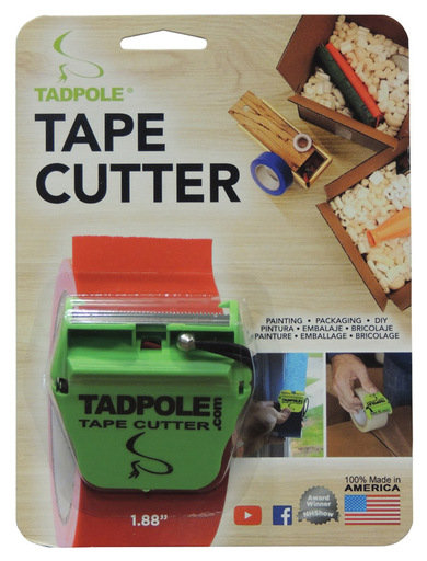 Tadpole 2 in. W X 2 in. L Tape Cutter Green