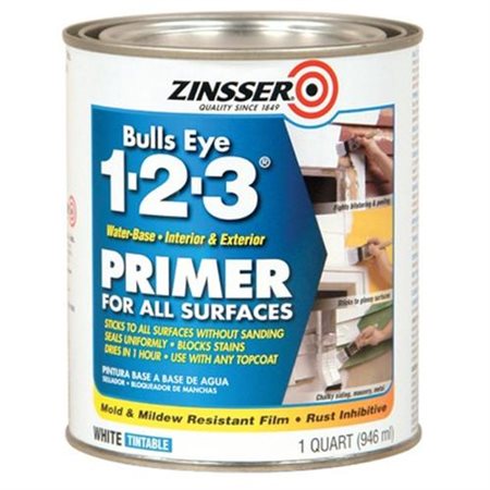 Zinsser Bulls Eye 123 White Primer and Sealer 1 Qt.