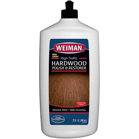 High Traffic Hardwood Polish and Restorer, 32 Oz Squeeze Bottle, 6/Carton