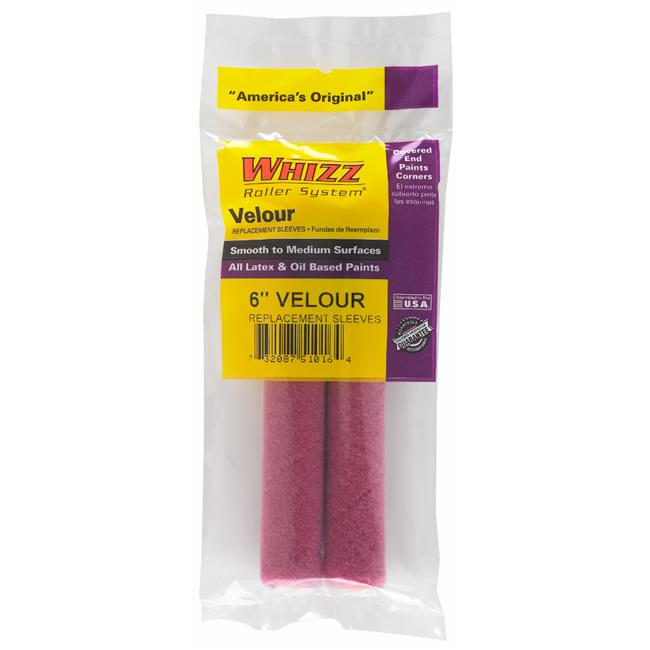 Whizz Velour 6 in. W X 3/16 in. Mini Paint Roller Cover 2 Pk