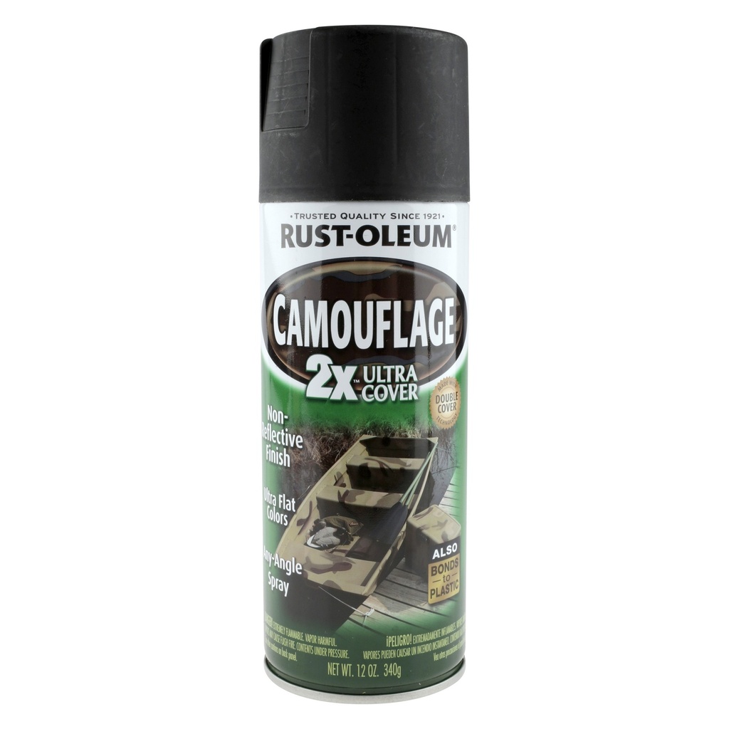 [1805423] Rust-Oleum Specialty Flat Black Camouflage Spray Paint 12 Oz