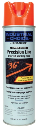 [1815471] Rust-Oleum Industrial Choice Fluorescent Red-Orange Inverted Marking Paint 17 Oz.