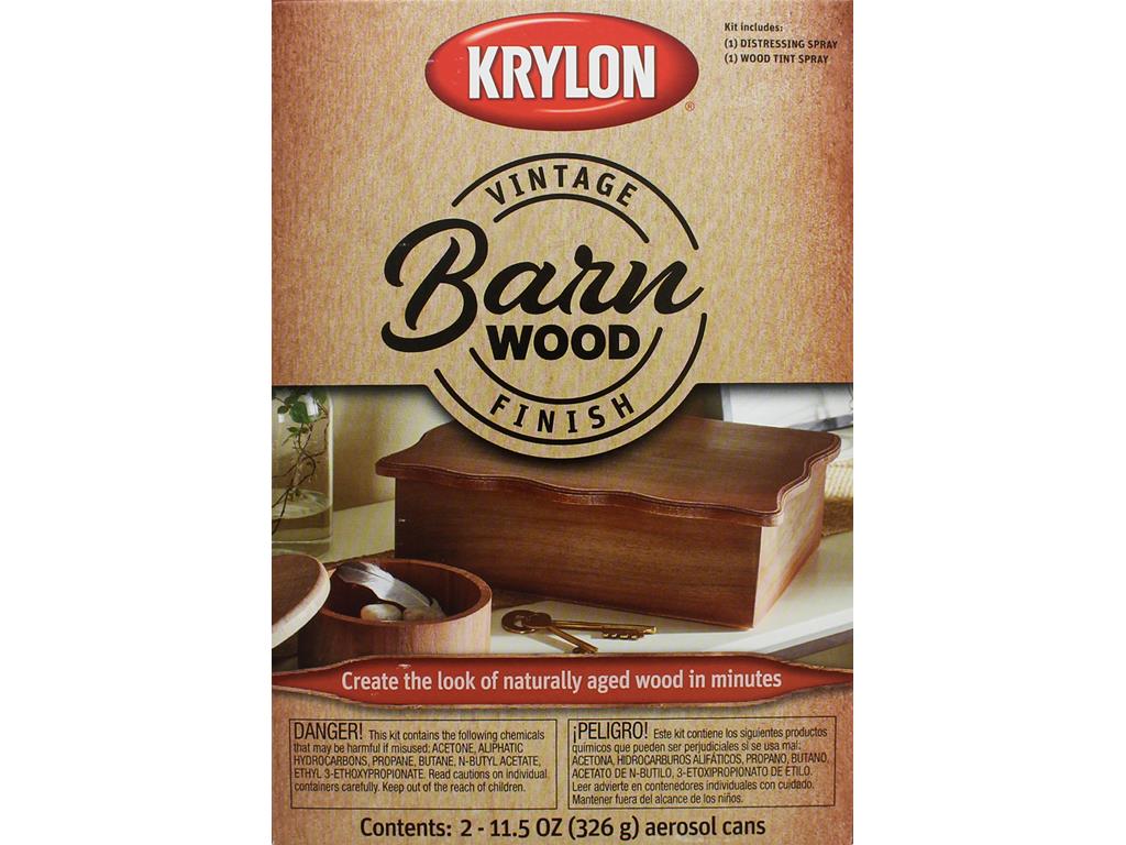 Krylon Vintage Finish Paint Kit Barn Wood