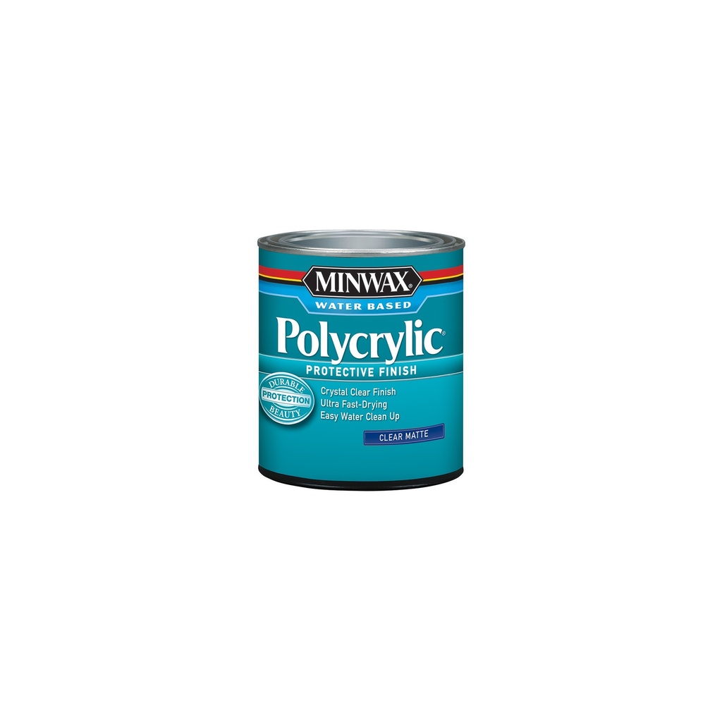 MINWAX POLYCRYLIC PROTECTIVE FINISH - MATTE HALF PINT