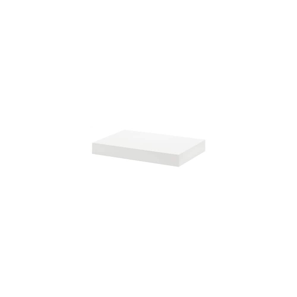 Big Boy 17.5 in. X 9.8 in. X 2 in. White MDF Floating Decorative Wall Shelf with Brackets