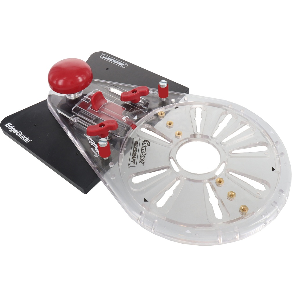 [2006292] Universal Router Straight Edge and Curved Edge Guide with Bonus Mortising and Offset Base Features