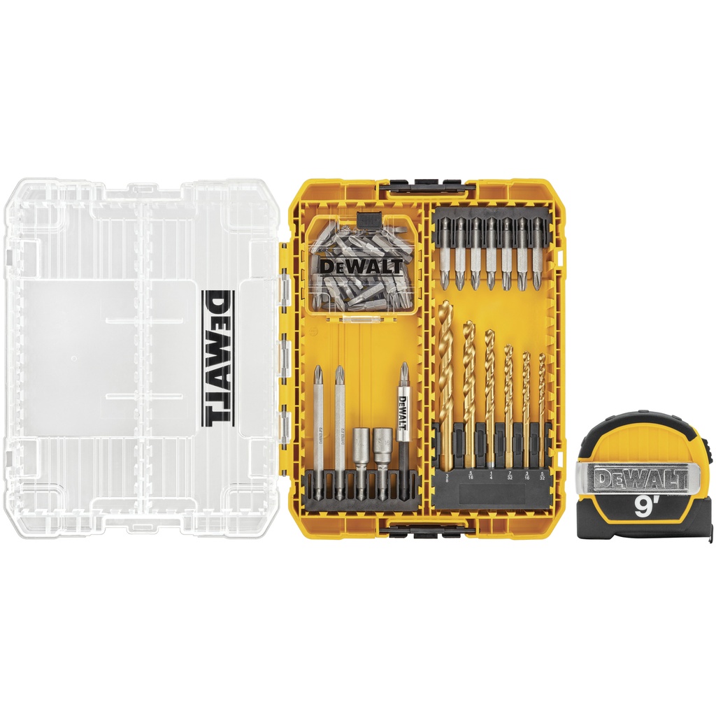 DeWalt Drill Drive Set with Tape Measure 52 Pc