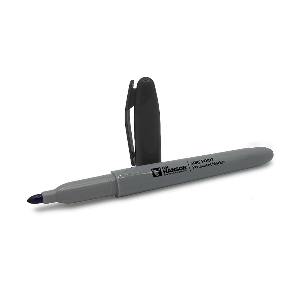 C. H. Hanson Sure Point Black Medium Tip Permanent Marker