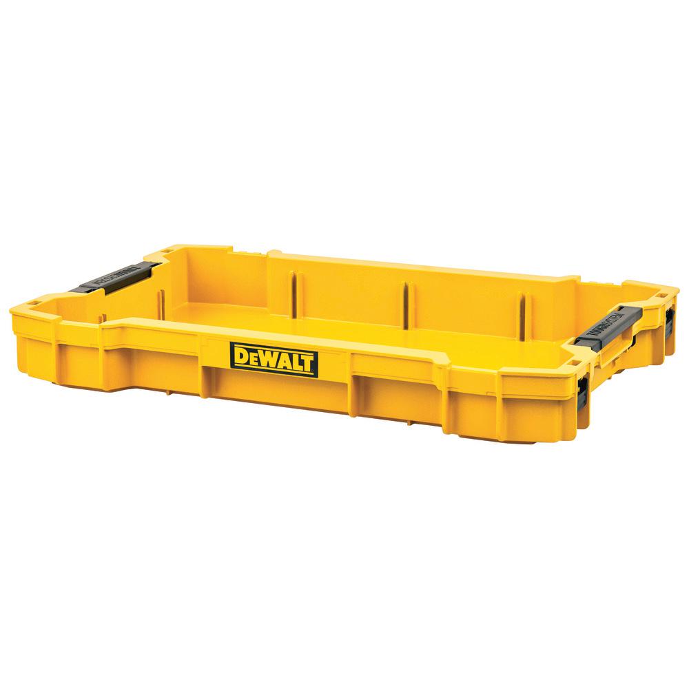 DeWalt 12.05 in. W X 2.36 in. H Shallow Tool Tray Polypropylene 1 Compartments Black/Yellow