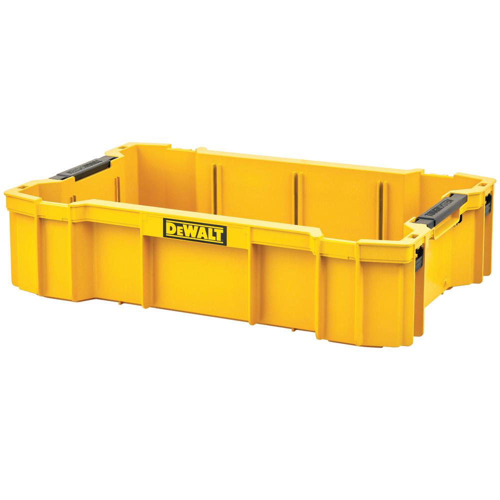 DeWalt ToughSystem 12.05 in. W X 4.5 in. H Deep Tool Tray Polypropylene 1 Compartments Black/Yellow
