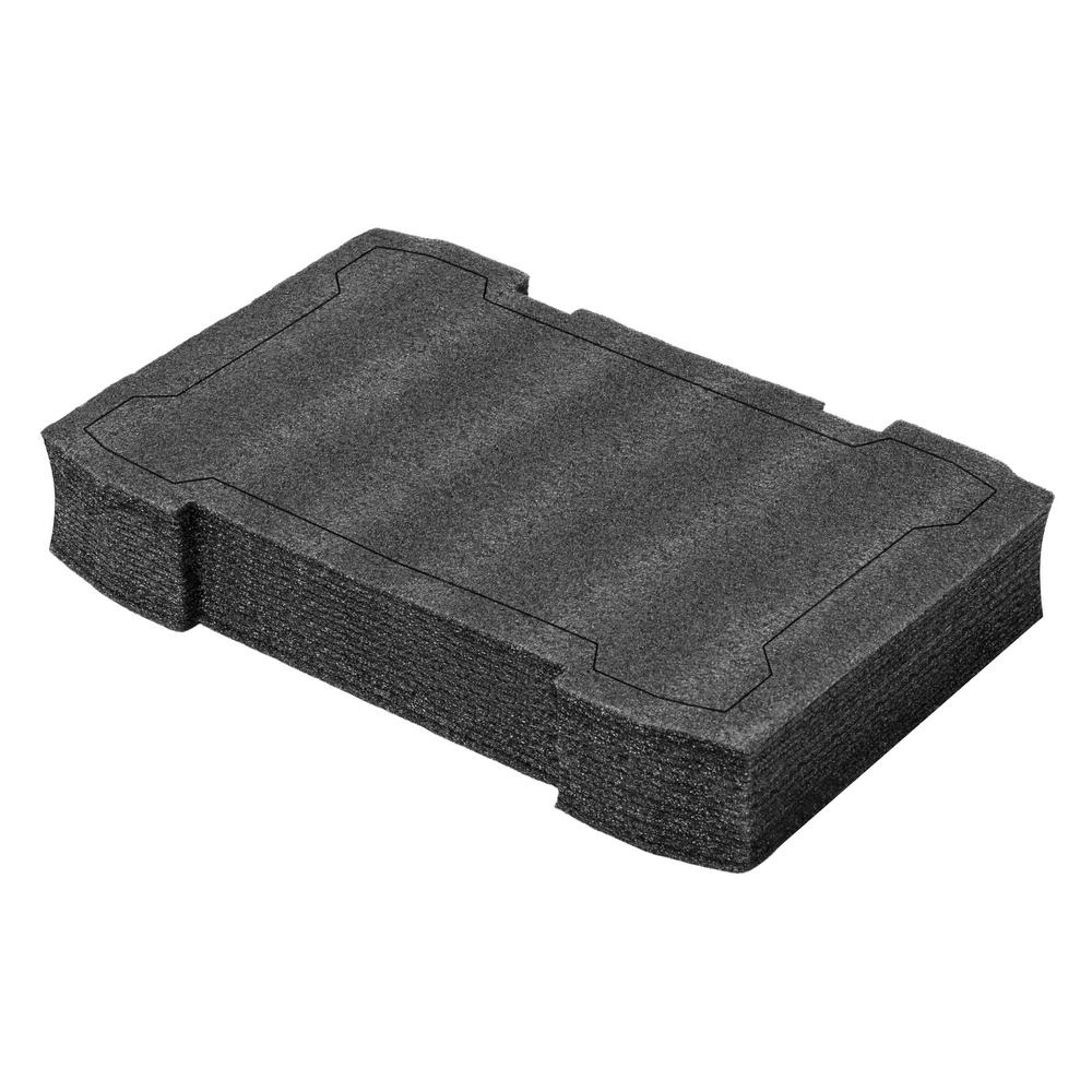DeWalt ToughSystem 12.5 in. W X 3.18 in. H Deep Interlocking Organizer Foam Black