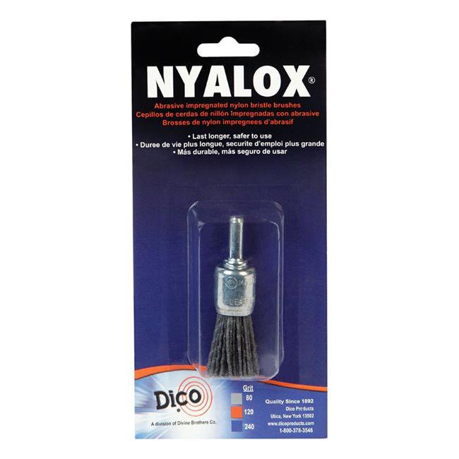 Dico Nyalox 3/4 in. Coarse Crimped Mandrel Mounted Cup End Brush Nylon 4500 RPM 1 Pc