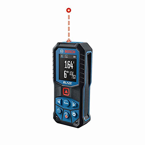 BLAZE 165 Ft. Dual Power Battery Laser Distance Tape Measuring Tool W/ Color Screen & Measurement Rounding