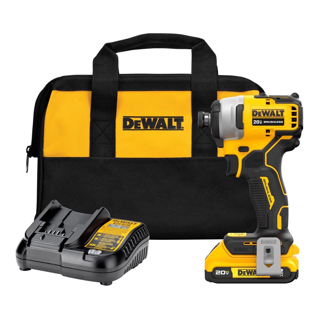 [2029375] DeWalt 20V MAX ATOMIC 1/4 in. Cordless Brushless Compact Impact Driver Kit (Battery & Charger)