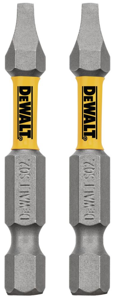 DeWalt Max Fit Square #2 X 2 in. L Screwdriver Bit Set Steel 2 Pk