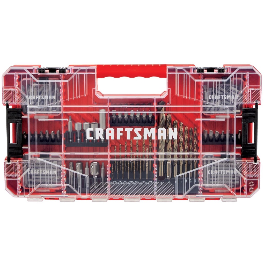 Craftsman Assorted Drill and Driver Bit Set Steel 150 Pc