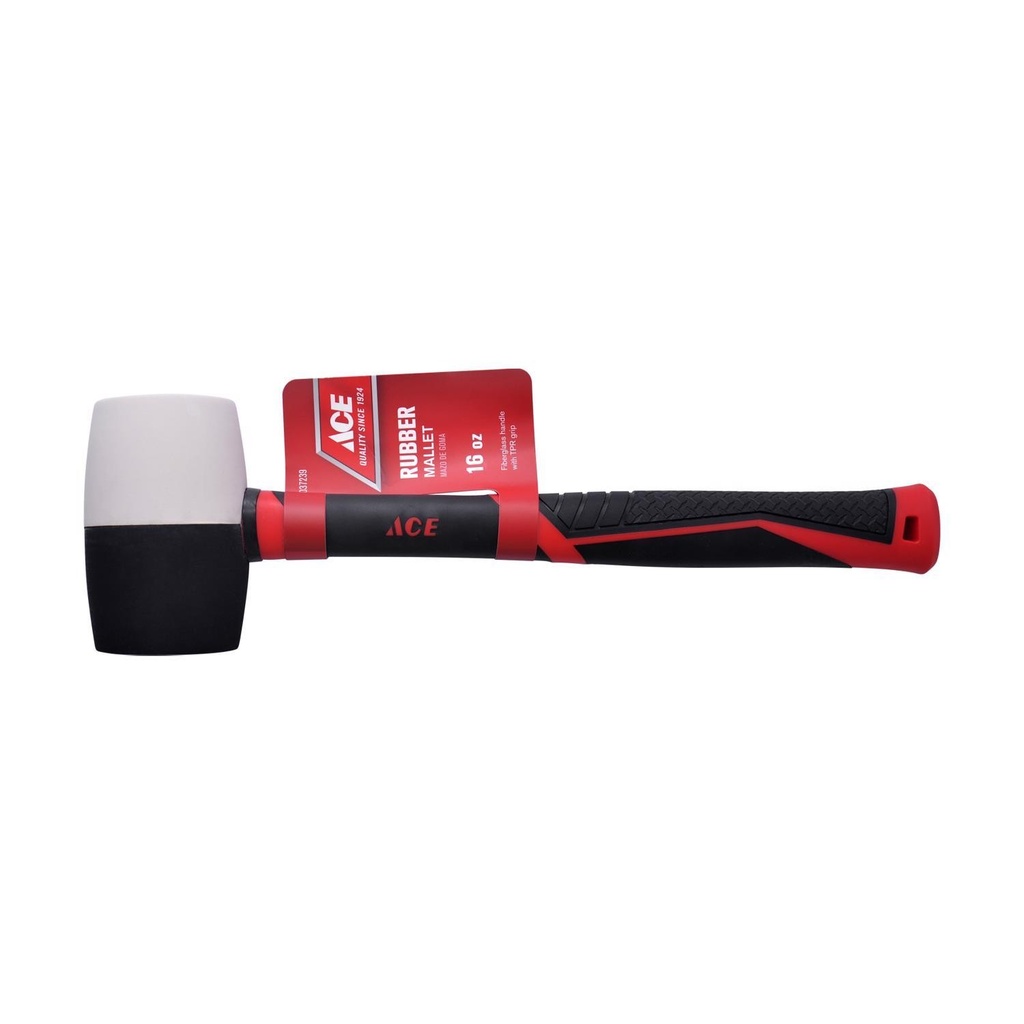 Ace 16 Oz Mallet Rubber Head Fiberglass Handle