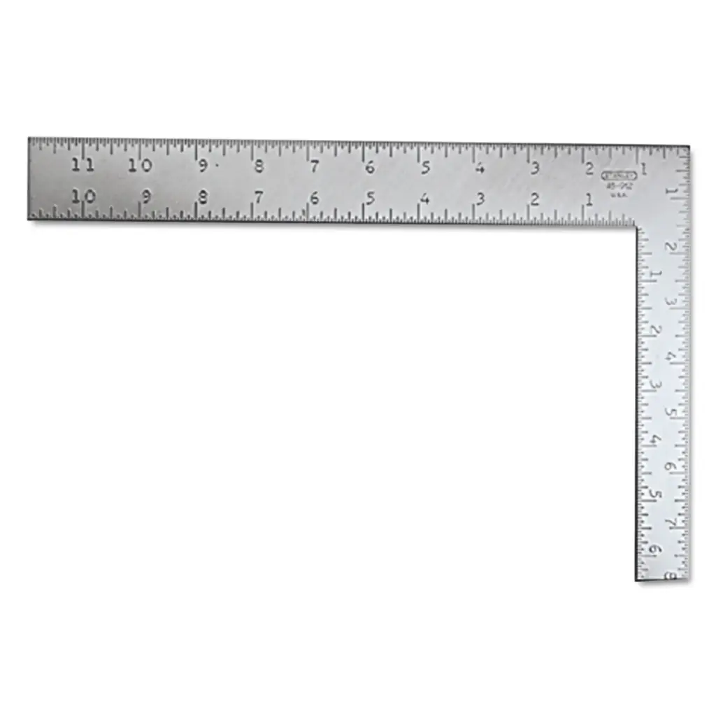 Stanley 12 in. L X 8 in. H Steel English Carpenter Square