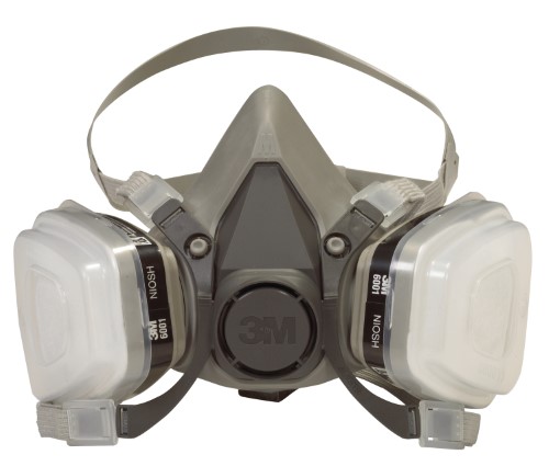 3M 6211PA1A Half Facepiece Paint Spray/Pesticide Respirator, Medium