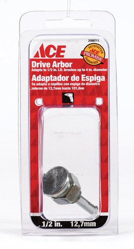 Ace 1/2 in. Crimped Drive Arbor Steel 1 Pc
