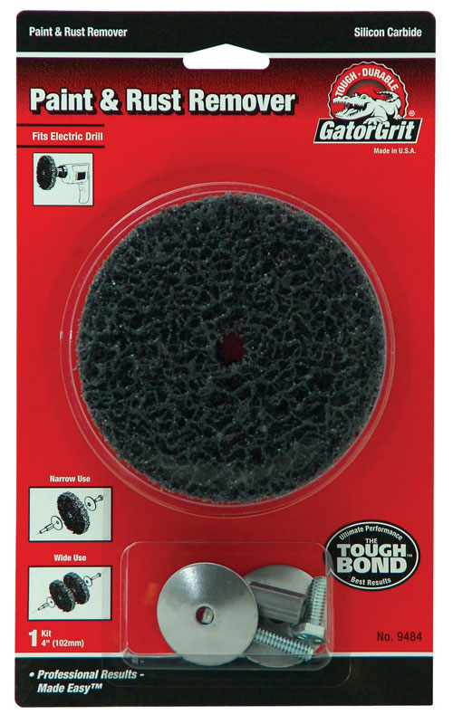 Gator 4 in. Aluminum Oxide Bolt-on Paint and Rust Remover Disc 40 Grit Extra Coarse 2 Pk