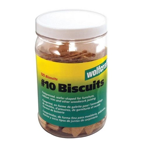 [2103265] Wolfcraft No.10 Biscuits 125 Pc