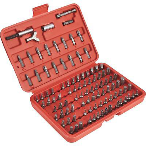 [2106078] Best Way Tools Assorted Screwdriver Bit Set Carbon Steel 100 Pc