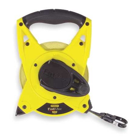 Stanley PowerWinder 100 Ft. L X 0.5 in. W Open Reel Fiberglass Long Tape Measure 1 Pk