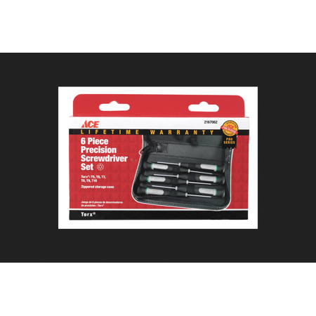 Ace 2-1/2 in. L Torx Precision Screwdriver Set 6 Pc