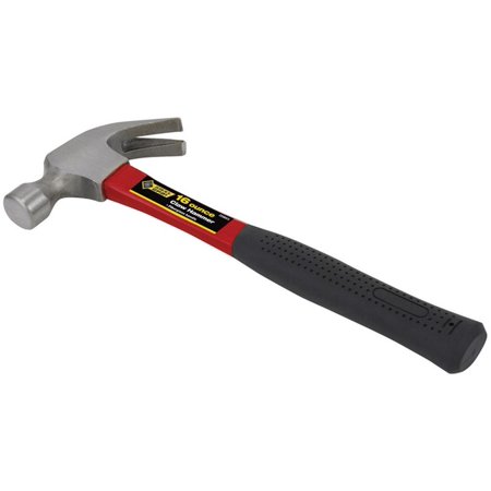 Steel Grip 16 Oz Smooth Face Claw Hammer Fiberglass Handle