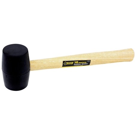 Steel Grip 16 Oz Mallet Rubber Head Wood Handle