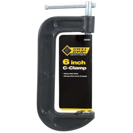 Steel Grip 6 in. Adjustable C-Clamp 1 Pc