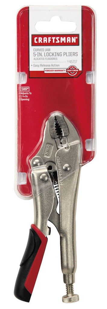 Craftsman 5 in. Pliers, Locking Curved Jaw