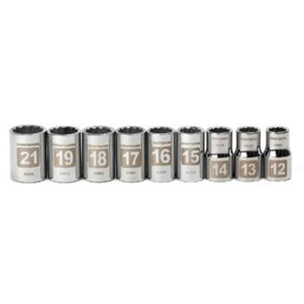 [2299337] Craftsman 9 Pc. 1/2" Drive 12 Pt. Easy-to-Read Metric Socket Set