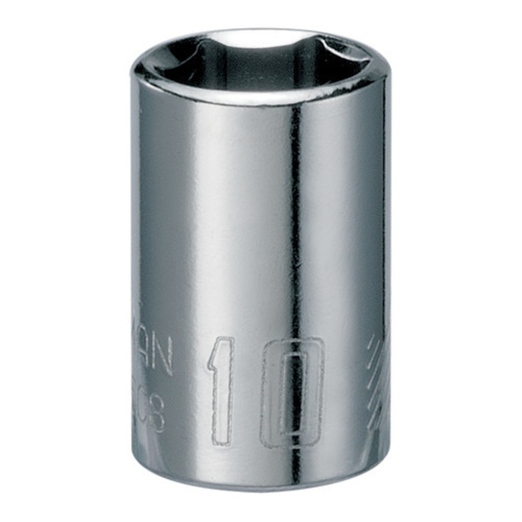 [2300887] Craftsman 10 Mm X 1/4 in. Drive Metric 6 Point Standard Shallow Socket 1 Pc