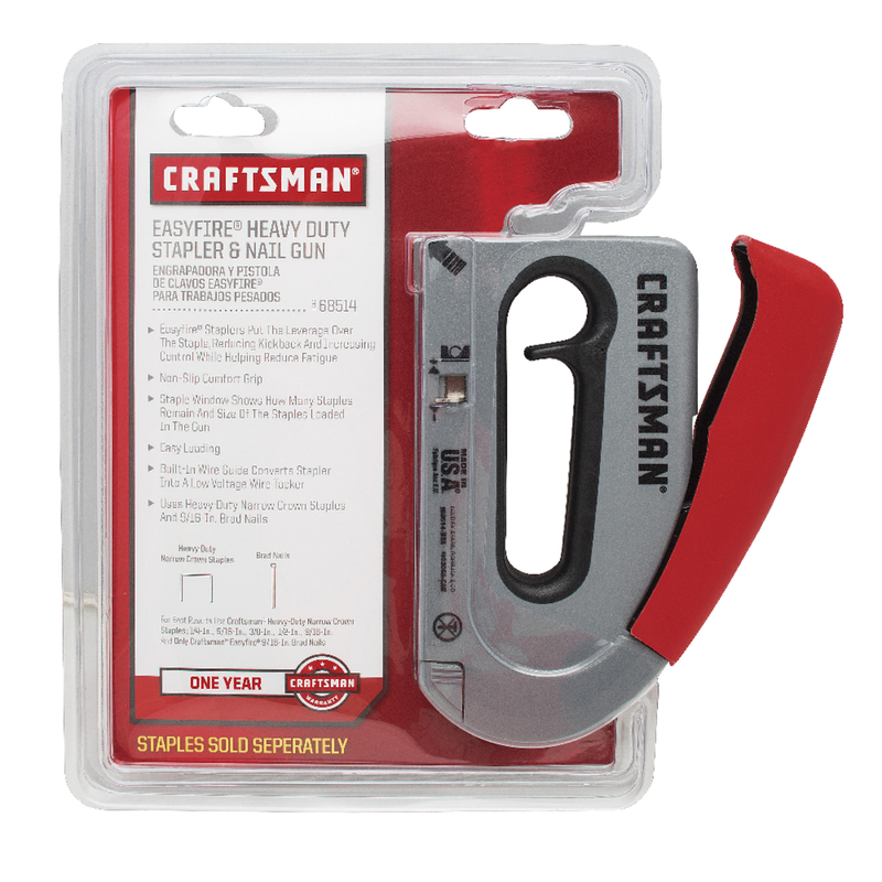 Craftsman Pushfire 9/16 in. Heavy Duty Stapler