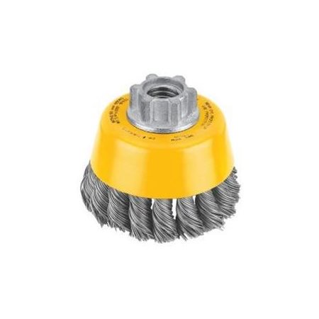 DeWalt 3 in. D X 5/8-11 in. Carbon Steel Cup Brush 14000 RPM 1 Pc