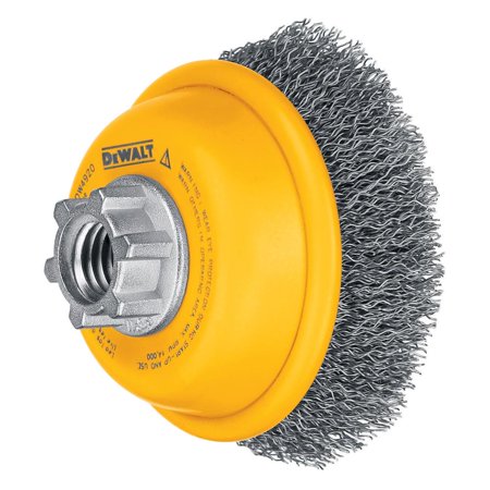 DeWalt 3 in. D X 5/8-11 in. Crimped Carbon Steel Cup Brush 14000 RPM 1 Pk