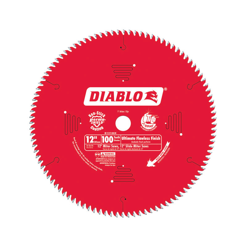 Diablo 12 in. D X 1 in. TiCo Hi-Density Carbide Circular Saw Blade 100 Teeth 1 Pk